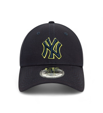 New Era Team Outline 9Forty New York Yankees navy Kappe