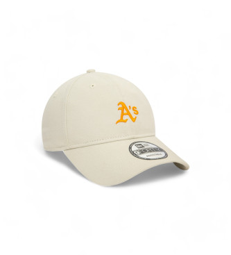New Era Beżowa czapka Washed 9Forty Oakland Athletics