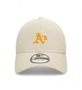 New Era Beżowa czapka Washed 9Forty Oakland Athletics