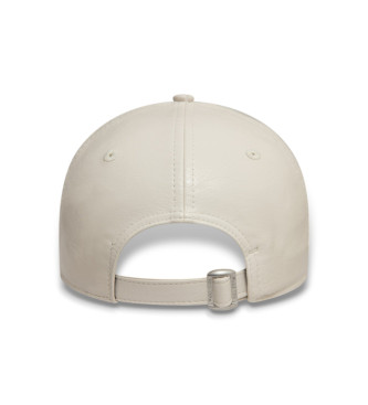 New Era Gekreukelde Pu 9Forty New York beige pet