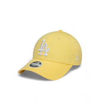 New Era League Ess 9Forty LA Dodgers pet geel