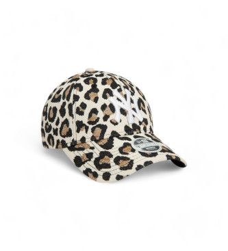 New Era Leopard 9Forty New York Yankees beige Mtze