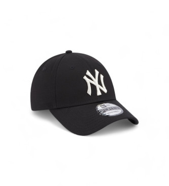 New Era Cappellino nero con logo metallico dei 9Forty New York Yankees