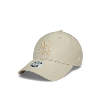 New Era Beżowa czapka Pu 9Forty New York Yankees