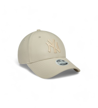 New Era Beżowa czapka Pu 9Forty New York Yankees