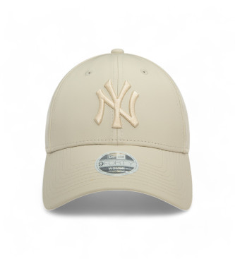 New Era Beżowa czapka Pu 9Forty New York Yankees