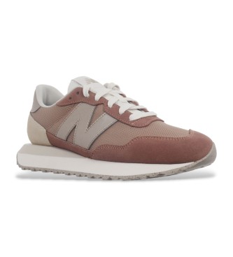 New Balance Skórzane trampki 237 brązowe