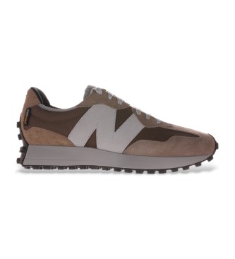 New Balance Sapatilhas de couro castanhas 327