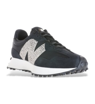 New Balance Turnschuhe aus Leder 327 schwarz