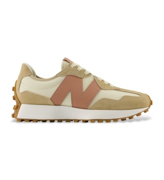 New Balance Baskets en cuir 327 beige