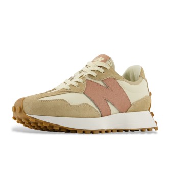 New Balance Baskets en cuir 327 beige