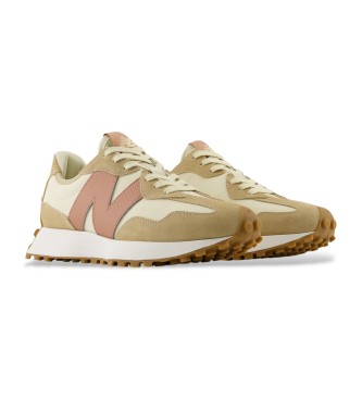 New Balance Baskets en cuir 327 beige