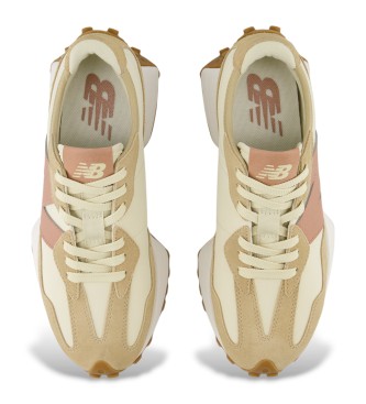 New Balance Baskets en cuir 327 beige