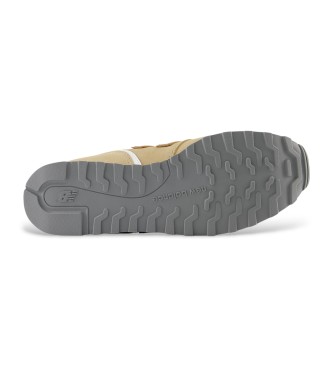 New Balance 373V2 senfgelbe Leder-Turnschuhe