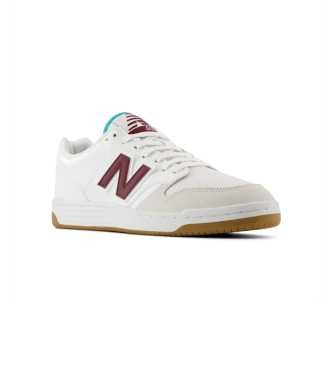 New Balance Sneakers i lder 480 hvid, rdbrun