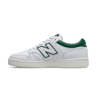 New Balance Baskets en cuir 480 blanc, vert