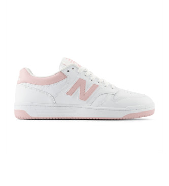 New Balance Leder-Sneakers 480 wei, rosa