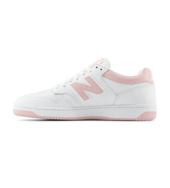New Balance Sneakers in pelle 480 bianche, rosa