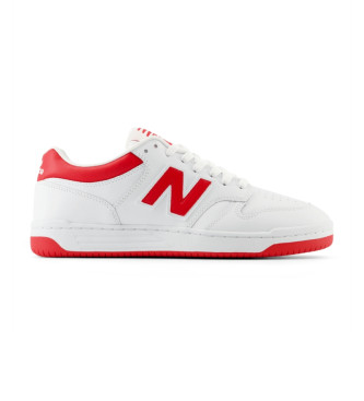 New Balance Sneakers in pelle 480 bianche, rosse
