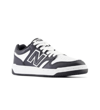 New Balance Sneaker 480 in pelle bianca e nera
