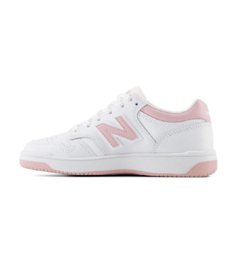New Balance Sneaker 480 in pelle bianca