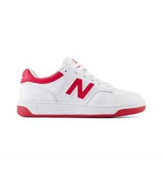 New Balance Leather Sneakers 480 white, pink