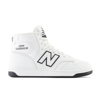 New Balance Sneakers alte 480 in pelle bianca