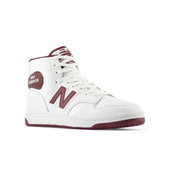 New Balance Leather Sneakers 480 White High Tops