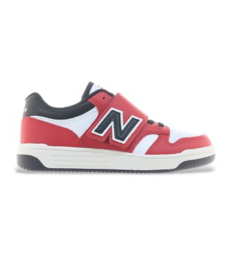 New Balance Scarpe da ginnastica 480 con chiusura a strappo Rosse