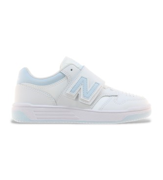 New Balance Scarpe da ginnastica bianche 480 con chiusura a strappo