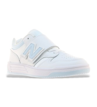 New Balance Scarpe da ginnastica bianche 480 con chiusura a strappo