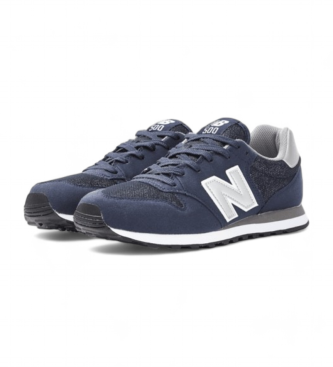 New Balance Chaussures en cuir 500V1 navy