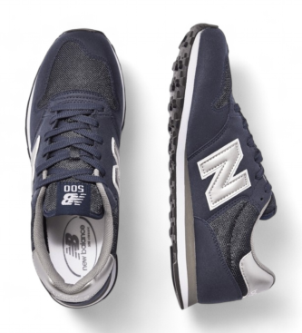 New Balance Sapatos de couro 500V1 navy