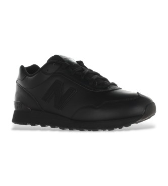 New balance 515 black leather on sale