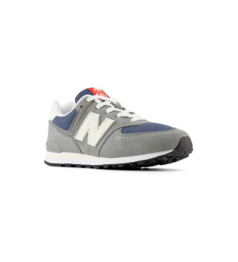 New Balance Leren sneakers 574 grijs