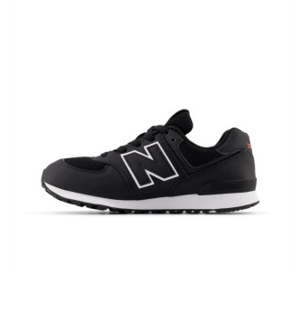 New Balance Baskets en cuir 574 noir