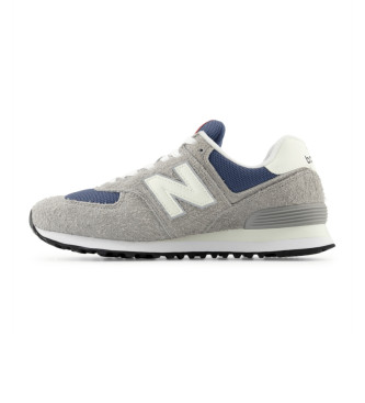 New Balance Sneakers in pelle 574 grigio, blu scuro