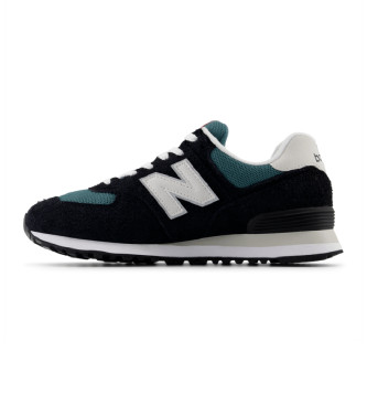 New Balance Scarpe da ginnastica in pelle 574 nere