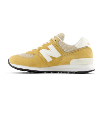 New Balance Leather Sneakers 574 yellow
