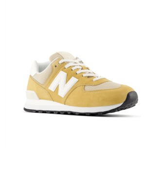 New Balance Leather Sneakers 574 yellow