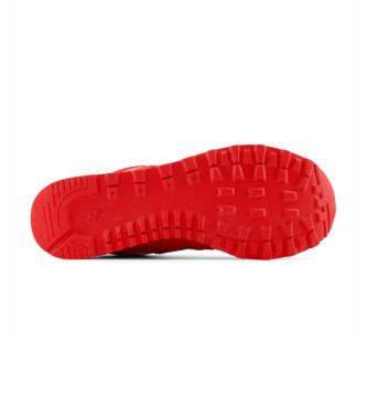 New Balance Baskets en cuir 574 rouge