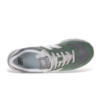 New Balance Sapatilhas de couro 574 verde