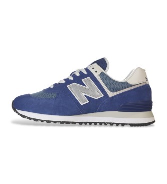 New Balance Skórzane buty sportowe 574 niebieskie