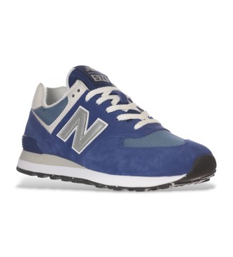 New Balance Skórzane buty sportowe 574 niebieskie