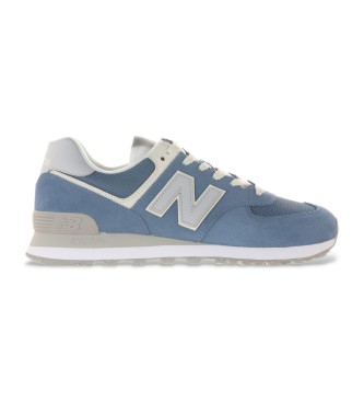 New Balance Skórzane buty sportowe 574 niebieskie