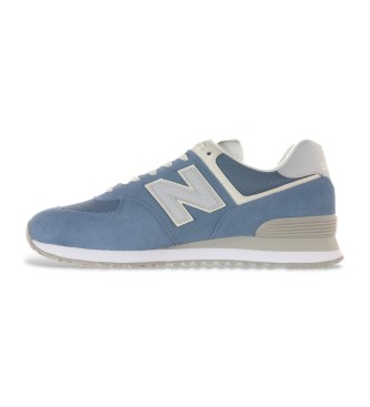 New Balance Skórzane buty sportowe 574 niebieskie