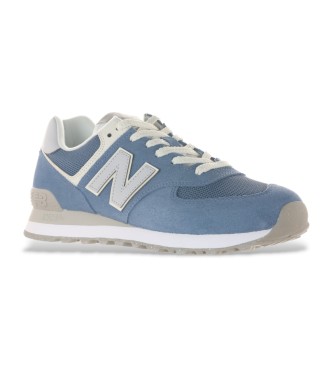 New Balance Skórzane buty sportowe 574 niebieskie