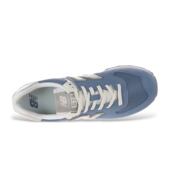 New Balance Baskets en cuir 574 bleu