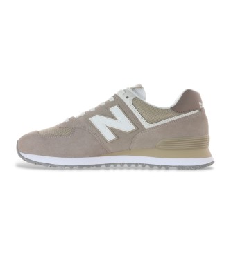 New Balance Skórzane buty sportowe 574 beżowe