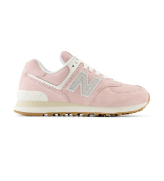 New Balance Tnis de couro 574 rosa